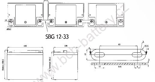 Stand by Bull Bloc GEL SBG 12-160, 160Ah, 12V