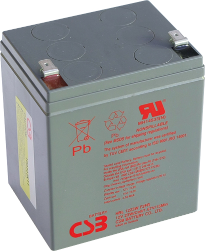 akumulátor CSB HR1224W F2 - 12V / 6,4Ah