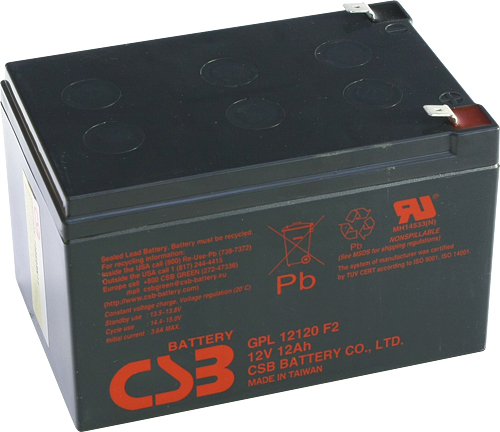 Vysokozátěžový akumulátor CSB HR1251W F2 - 12V / 13,5Ah
