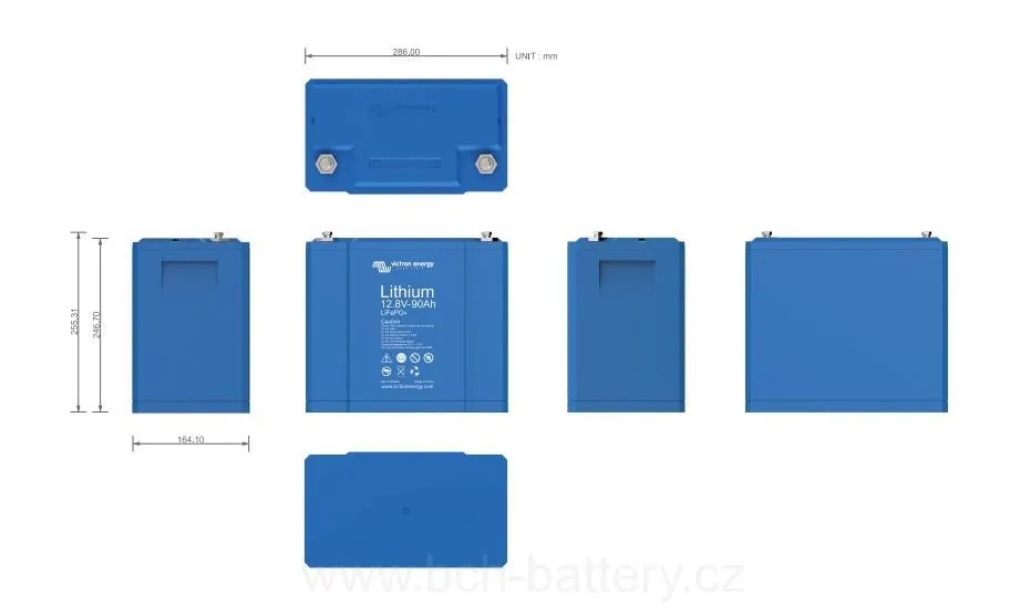 Victron Energy LiFePO baterie 12,8V/200Ah - Smart, lithium s BMS