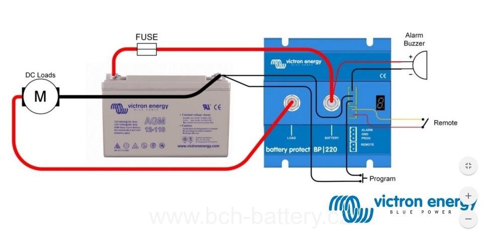 Ochrana baterií Victron Energy BP-65 12/24V. 65A