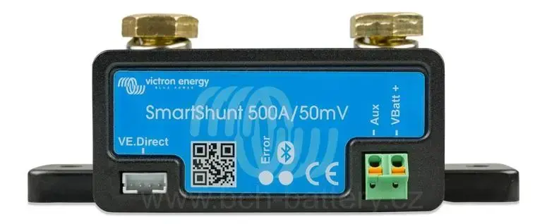 Monitoring stavu baterie Victron Energy - SmartShunt 500A, zobrazení i na SmartPhone