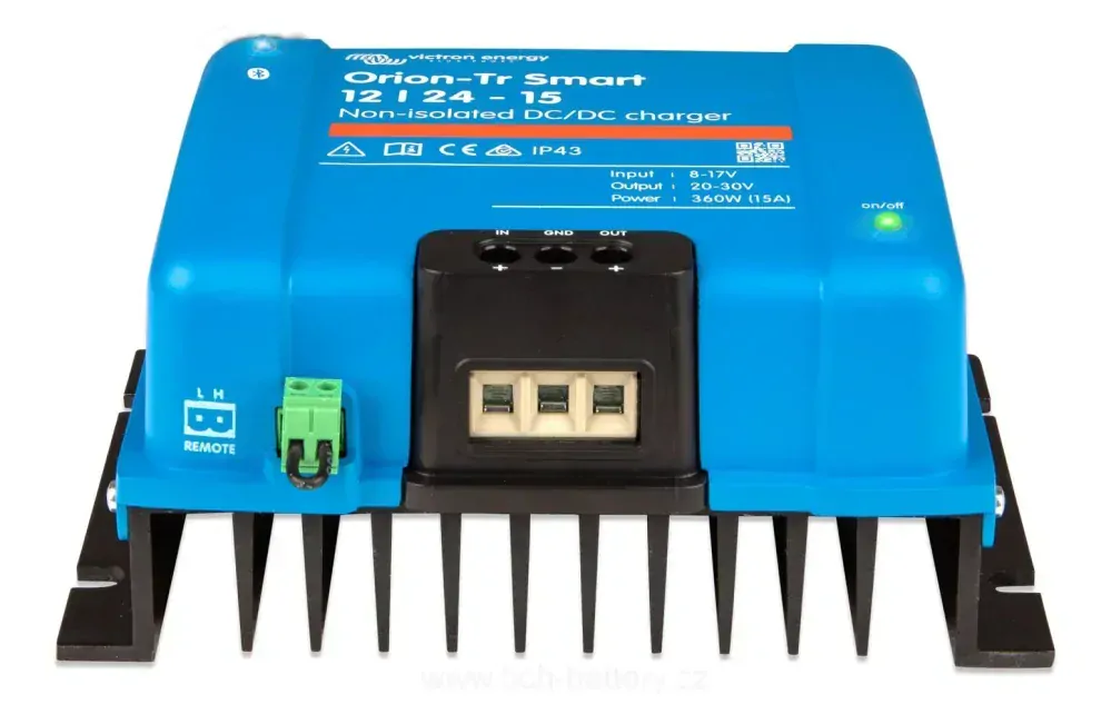 DC-DC nabíječka Victron Energy, Orion-Tr Smart - 24V DC na 12V DC, 30A (360W) neizolovaná