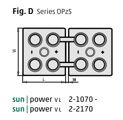 Solární baterie Hoppecke Sun Power VL 2-1220, 2V / 1220Ah C100