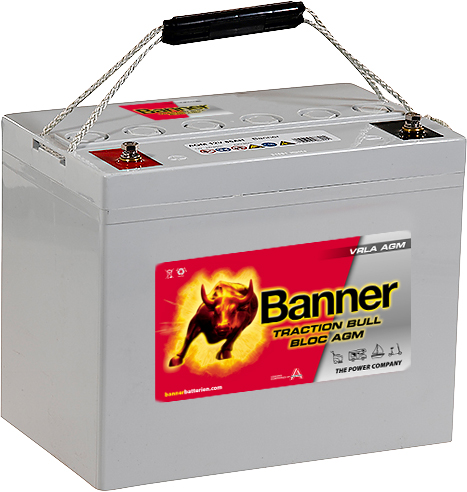 Trakční baterie Banner Traction Bull Bloc AGM 12V 105Ah XT, 12V, 105Ah C20, 85Ah C5, Deep cycle