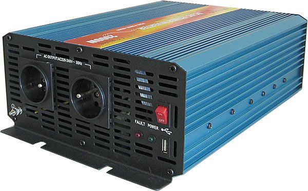 Měnič napětí 24V/230V 4000W, CARSPA P4000, čistá sinusovka