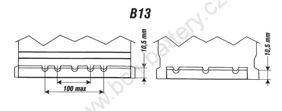 Trakční baterie Banner Bloc 6 PzF 72 96Ah 12V 352 x 175 x 190 mm