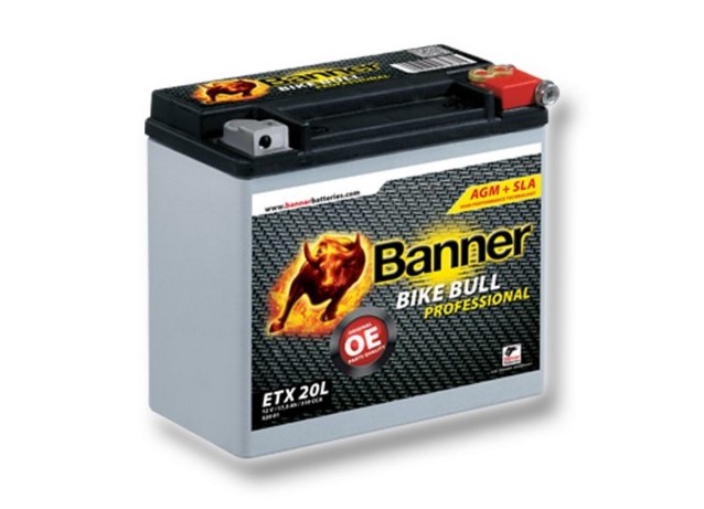 Motobaterie Banner Bike Bull AGM PRO ETX 20L, 18Ah, 12V