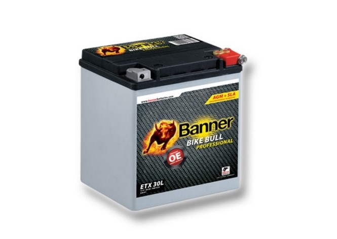 Motobaterie Banner Bike Bull AGM PRO ETX 30L, 26Ah, 12V