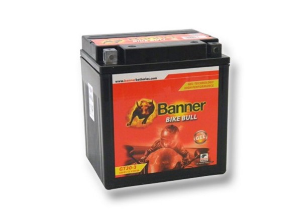 Motobaterie Banner Bike Bull GEL 53001, GT30-3 (YIX30L), 12V - 30Ah