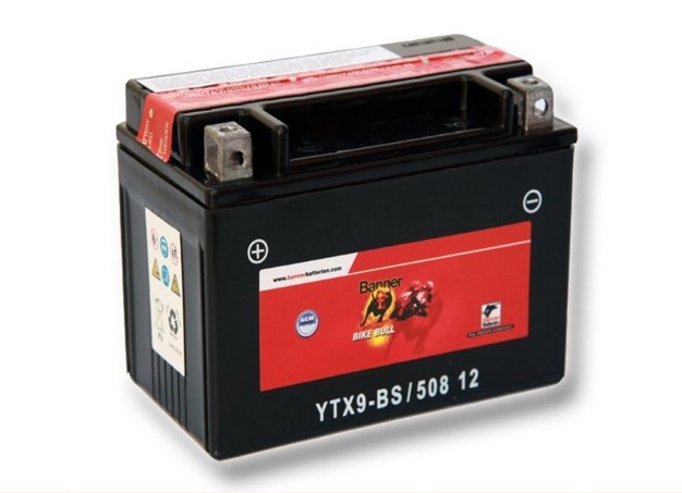 Motobaterie Banner Bike Bull AGM YTX9-BS, 8Ah, 12V