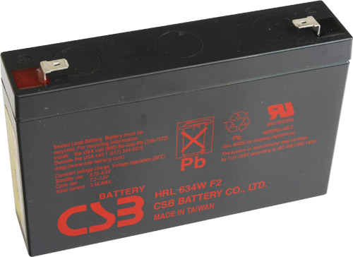 akumulátor CSB HRL634WF2 - 6V/9Ah