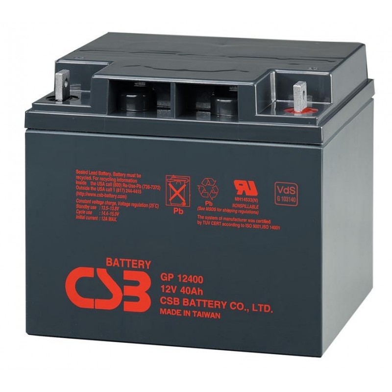 akumulátor CSB GP12400I - 12V / 40Ah