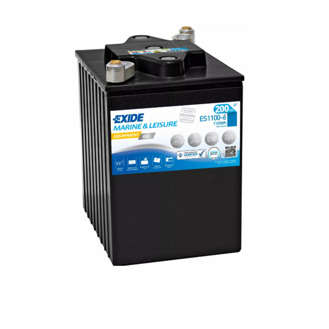 Trakční baterie EXIDE EQUIPMENT GEL ES1100-6, 200Ah C20, 6V, 1100Wh