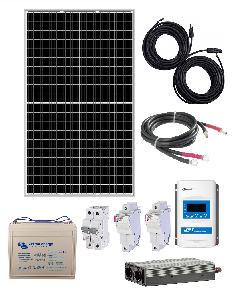 385Wp Solární set Sunset 230-385, 230 V, 385Wp/h, 30A, akumulátor 2040Wh