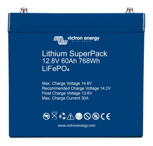 Victron Energy LiFePO baterie 12,8V/60Ah Lithium SuperPack s BMS