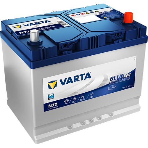 Varta Blue Dynamic EFB JIS start-stop 72Ah/12V 760A (572 501 076)