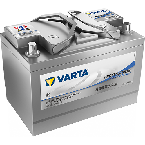 Trakční baterie Varta Professional Deep Cycle AGM, 12V - 60Ah, LAD60A, 830 060 037