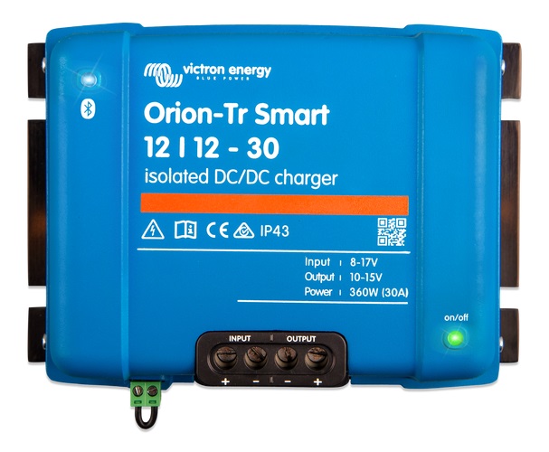DC-DC nabíječka Victron Energy, Orion-Tr Smart - 12V DC na 12V DC, 30A (360W) izolovaná