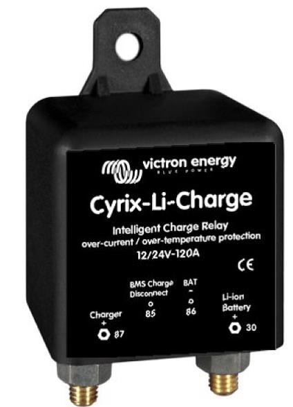 Victron Energy Cyrix-Li-Charge 24/48V 120A, Inteligentní odpojovací relé DC nabíjení a LiFePO4 baterie