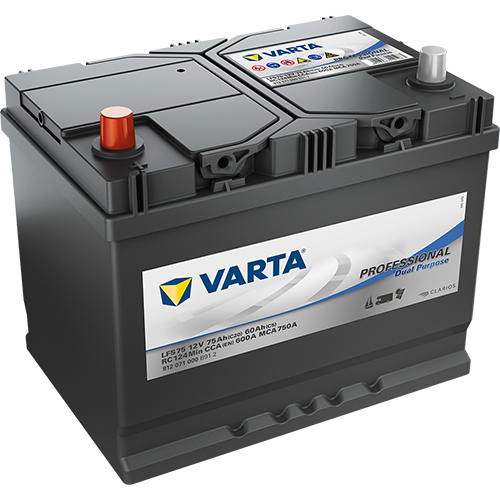 Trakční baterie VARTA Professional Dual Purpose (Deep cycle) 75Ah, 12V, LFS 75