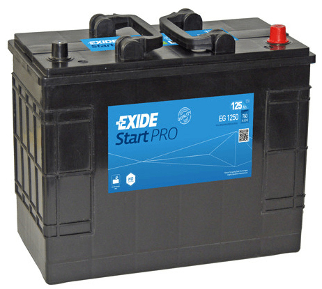 Autobaterie Exide StartPRO 12V, 125Ah, 760A, EG1250