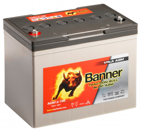Trakční baterie Banner AGM 12-100 12V 100Ah C20 / 89Ah C5 Deep cycle