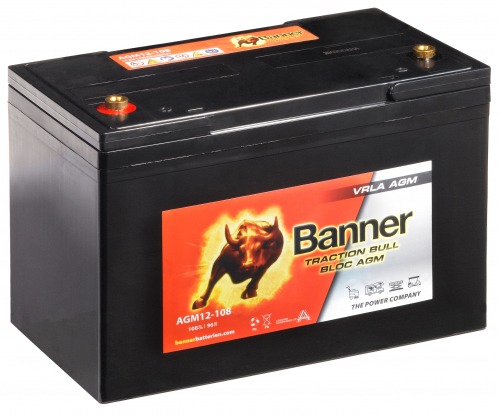 Trakční baterie Banner AGM 12-108 12V 108Ah C20 / 96Ah C5 Deep cycle