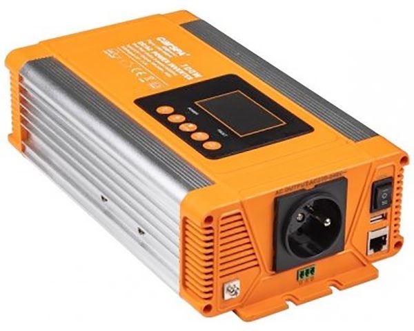 Měnič napětí 12V/230V 700W, CARSPA PX700,čistá sinusovka, D.O.drátové