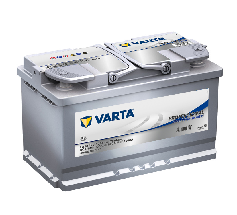 VARTA Professional Dual Purpose AGM 12V/80Ah 800A (840 080 080)