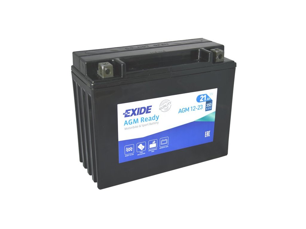 Motobaterie EXIDE Bike AGM12-23 (YTX24HL-BS), 12V, 21Ah, 350A