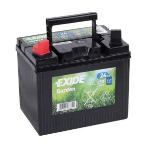 Motobaterie EXIDE BIKE GARDEN 12V 24Ah 250A 197x132x186 levá (U1L-250)