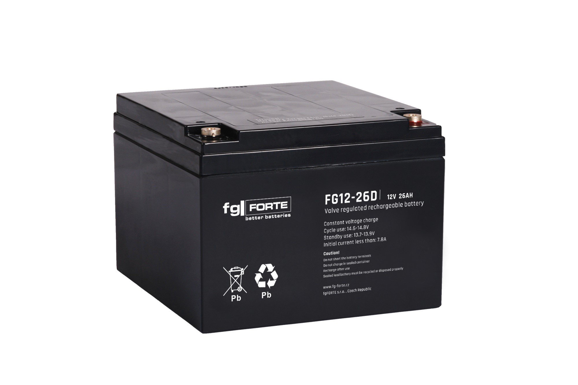 fg-FORTE FG12-26D 12V/26Ah cyklický AGM akumulátor