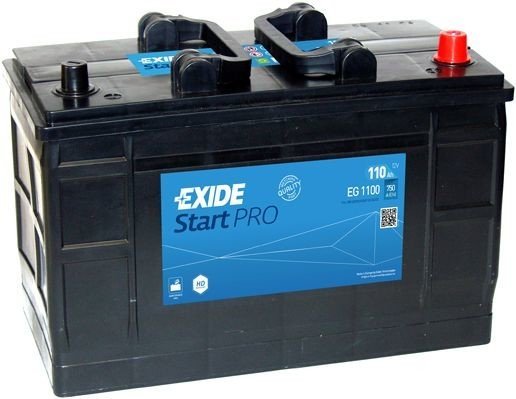 Autobaterie Exide StartPRO 12V, 110Ah, 750A, EG1102