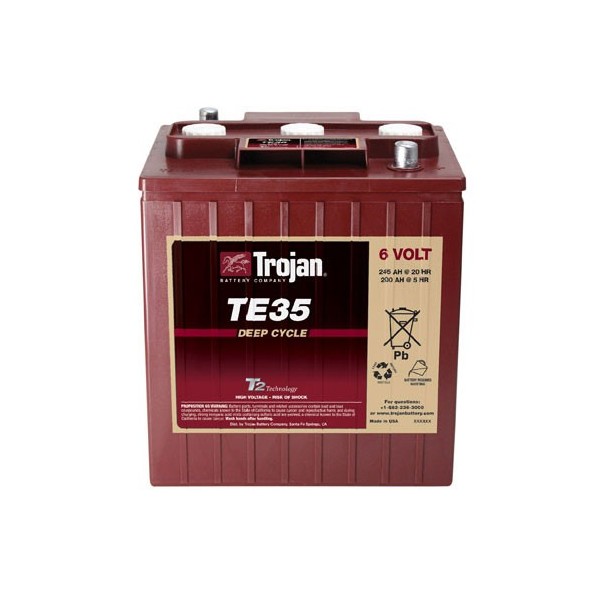 Trakční baterie Trojan TE 35 (3 / 9 GiS 196 DIN), 245Ah, 6V, 244 x 191 x 270 mm