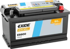 Autobaterie EXIDE Excell 12V 80Ah 640A EB800 315x175x190