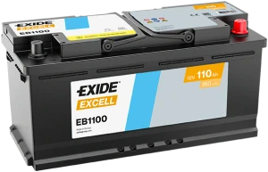 Autobaterie EXIDE Excell 12V 110Ah 850A EB1100 392x175x190