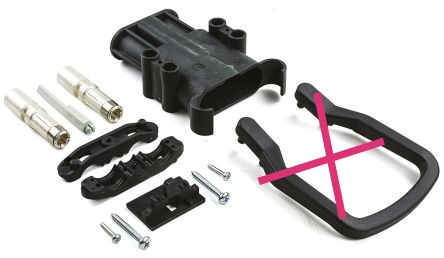 Konektor Rema Euro DIN 160A, 95017-08, průřez kabelu 50 mm2, Baterie/zásuvka