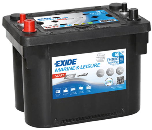 EXIDE Start AGM 12V, 50Ah, 800A, EM1000 