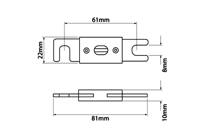 DC pojistka ANL Sinus Live 125 A