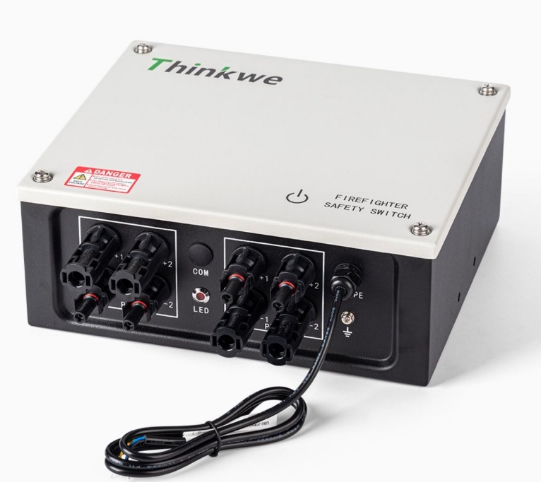 Požární motorový odpínač solárních panelů ThinkWe 4-pólový 1500V 40A TW-RSD150-40-4