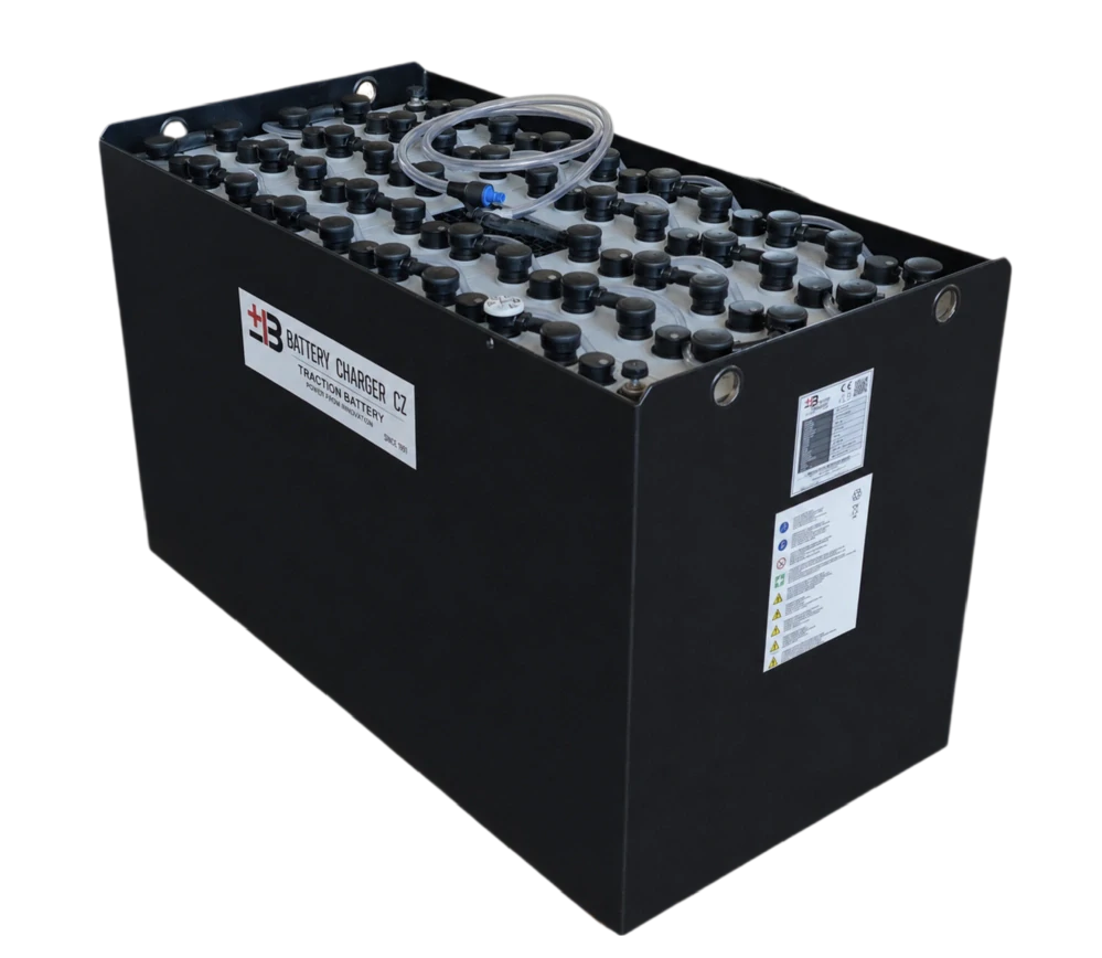 Trakční baterie BCH Battery 48V 5PzS625 s Aquamatic systémem, 1027 x 526 x 612 mm DIN 43531