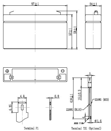 FG-Forte FG612 - 6V / 1,2Ah 