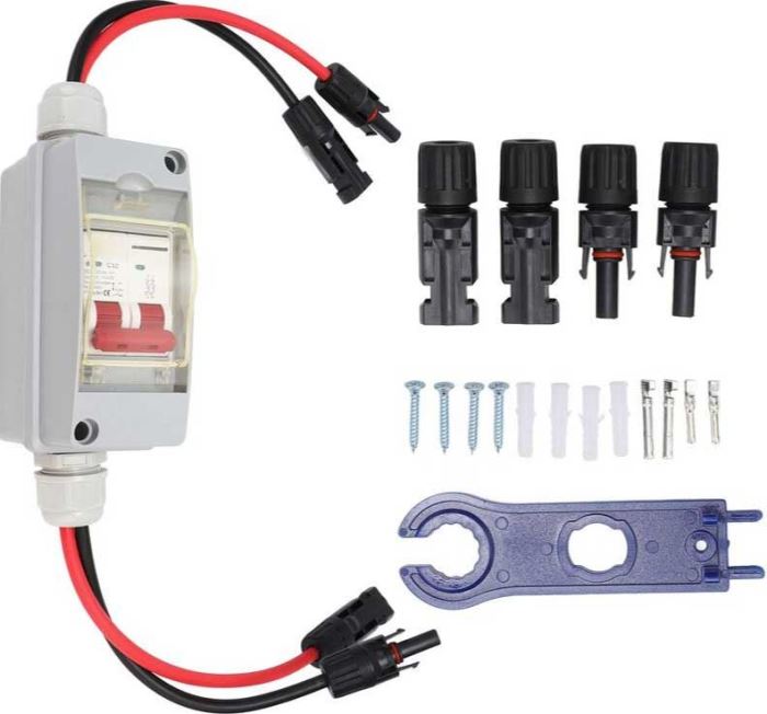 Rozvaděč DC s dvoupólovým jističem 16A/C 2P LQB1-16Z /DC string box 500V/ pro FVE