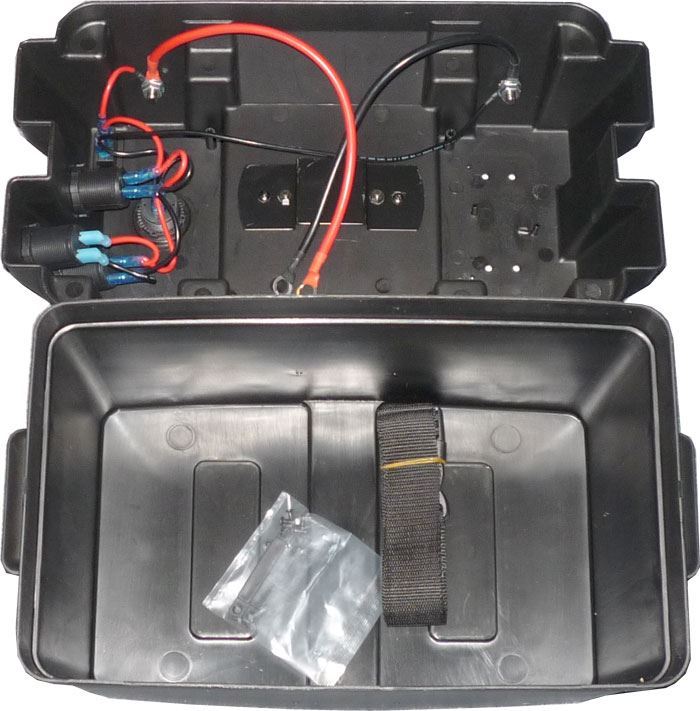 Box BCH Battery pro akumulátor se zásuvkami 12V a USB 5V/2,1+1A pro baterii 100Ah, BA880