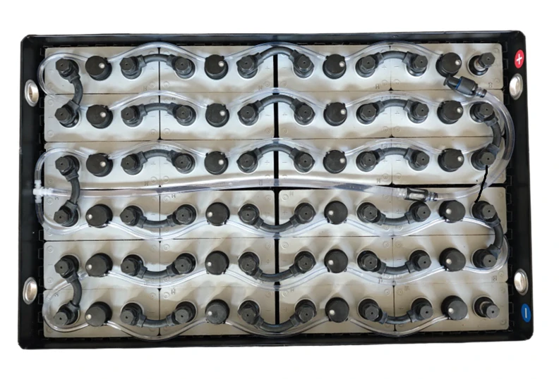 Trakční baterie BCH Battery 48V 4PzS500 s Aquamatic systémem, 827 x 519 x 612 mm DIN A