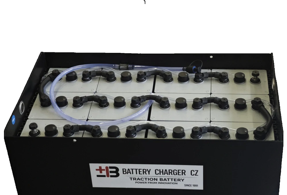 Trakční baterie BCH Battery 24V 8PzS840 s Aquamatic systémem, 827 x 486 x 612 (627) mm DIN A